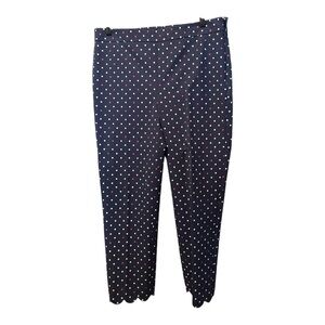 Talbots Polka‎ Dot Dress Pants - Skinny Legging - Size 8